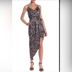 Floral Print “ Material Girl” Dress with Spaghetti Straps